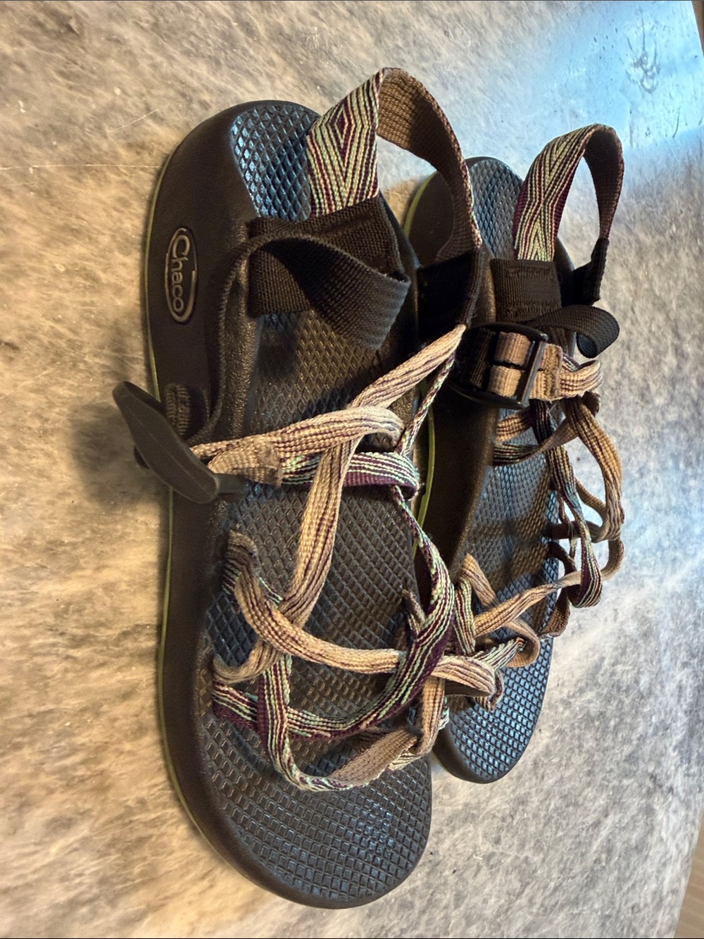 Chaco Women’s Black Sandals with Multicolor Straps